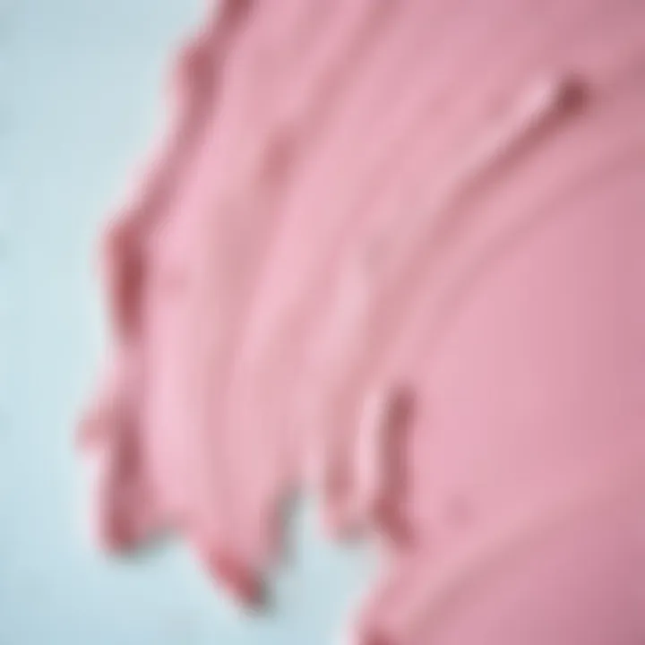 Close-up of silk wall paint texture