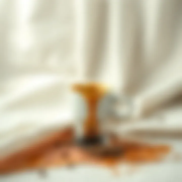 Effective cleaning method for coffee stains on fabric