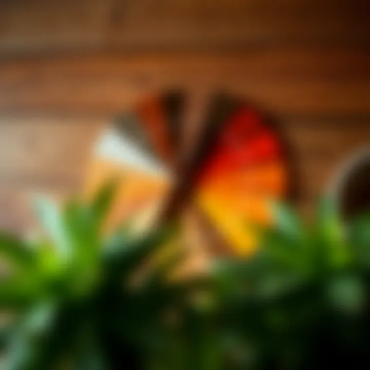 Color wheel showcasing shades of brown