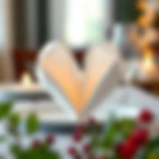 Creative Heart Napkin Folding Design