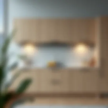 Elegant veneer cabinet design showcasing modern aesthetics