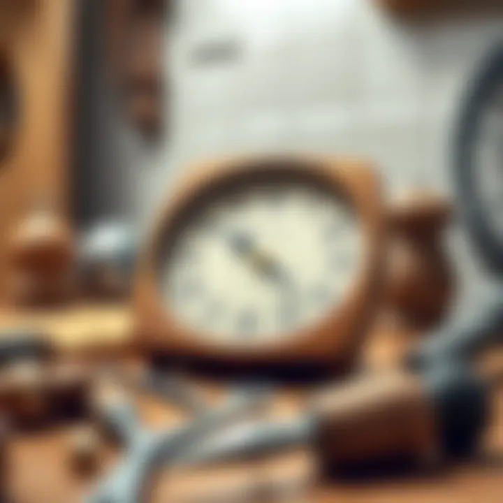 Essential tools for creating a square clock