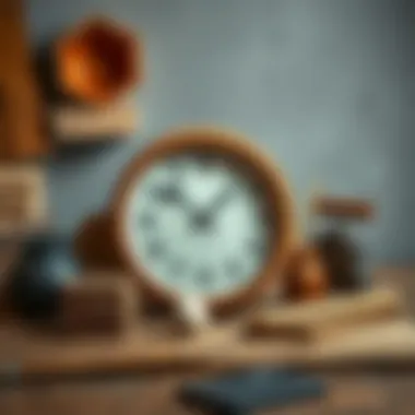 Selection of materials for a square clock project