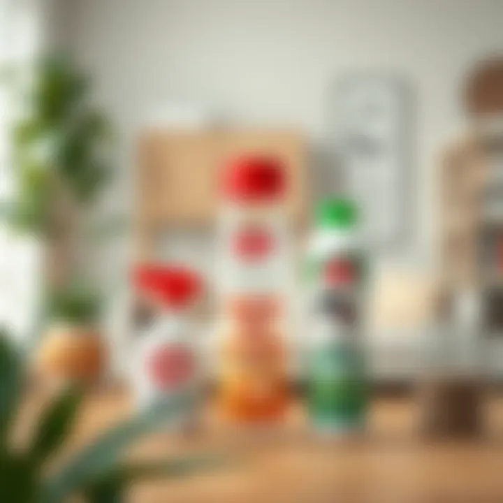 Natural repellents displayed in a home environment