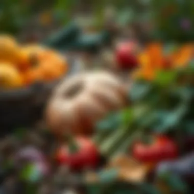 Harvesting vegetables in late autumn