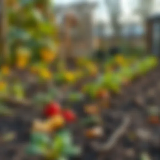 Autumn vegetable garden preparation