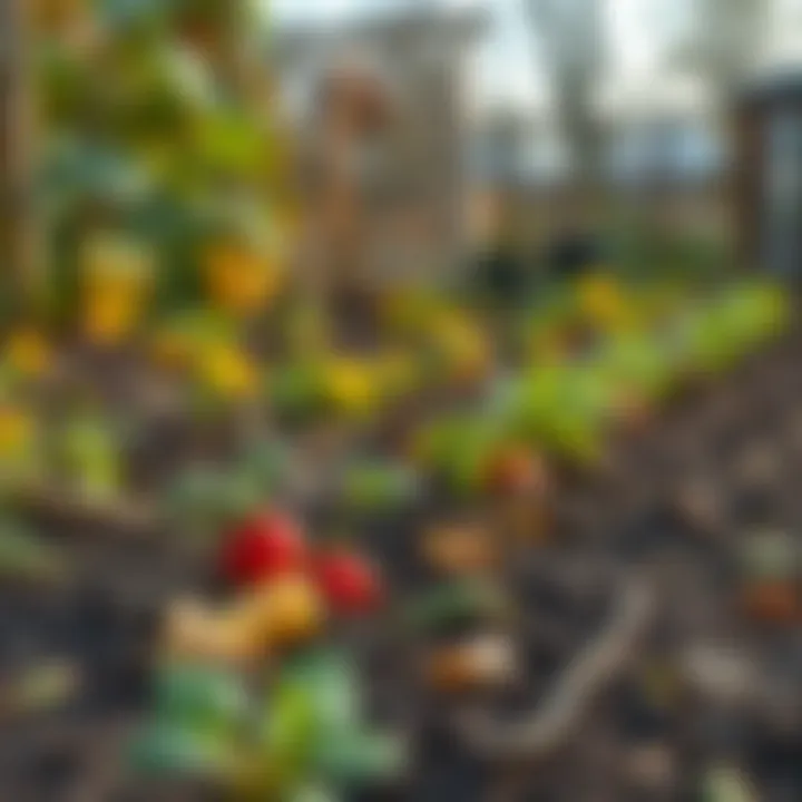 Autumn vegetable garden preparation