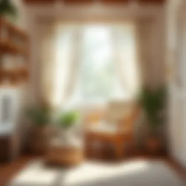 Cozy reading nook with a comfortable chair and sunlight streaming in