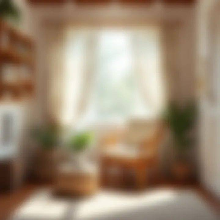 Cozy reading nook with a comfortable chair and sunlight streaming in