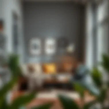 Inviting reading corner with soft lighting and decorative elements