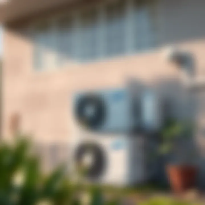 Installation of air conditioning unit outdoors