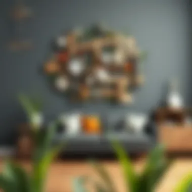 Unique wall art created with mixed media