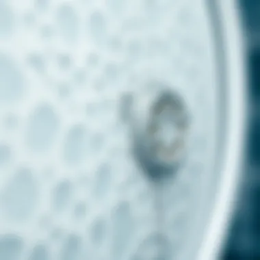 Close-up of stubborn limescale on shower surface
