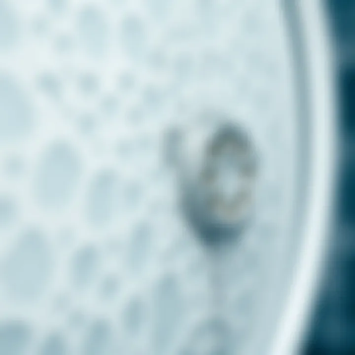 Close-up of stubborn limescale on shower surface