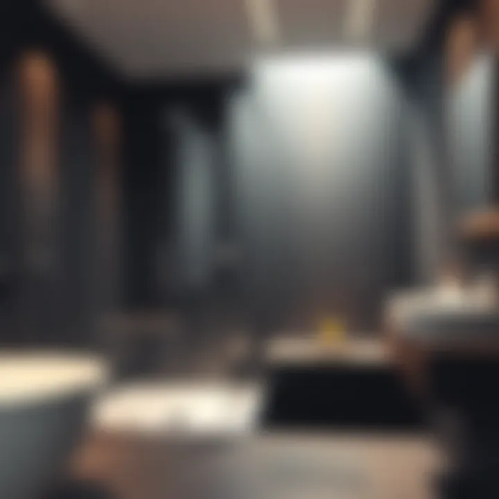 Luxurious minimalist shower design for compact bathrooms