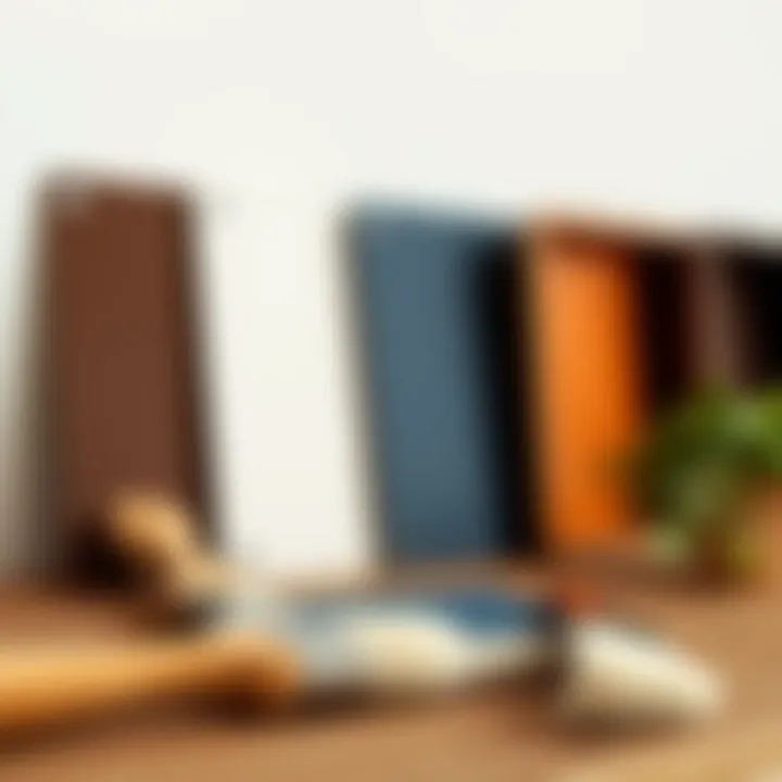 Color palette and brushes for MDF painting