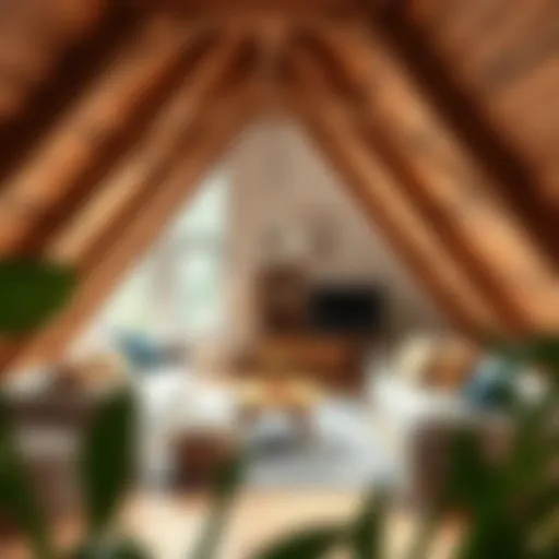 Charming attic space with modern decor