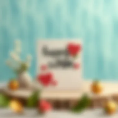 A DIY project showcasing a handmade card