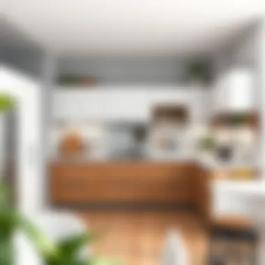 Functional kitchen design incorporating aesthetic elements