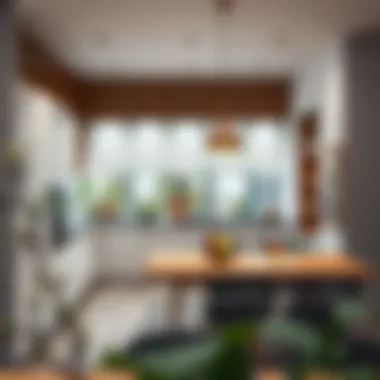 Modern and stylish kitchen layout maximizing space