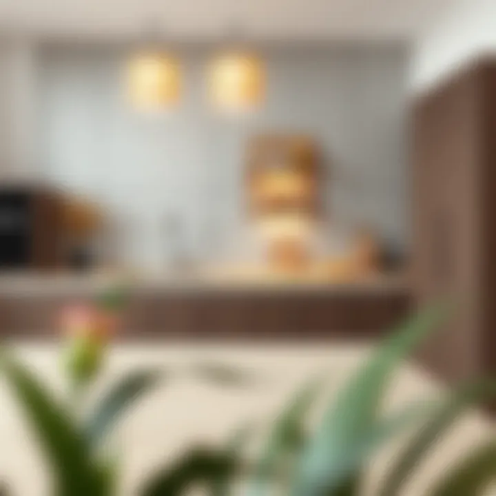 Stylish laminate countertop with modern design