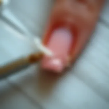 Detaching glue from artificial nails
