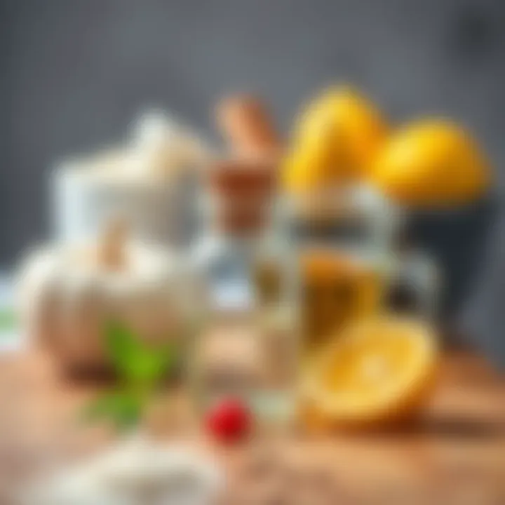 Natural ingredients for dishwasher maintenance