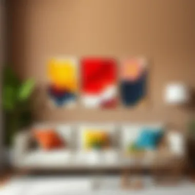 Artistic depiction of different oil paint color palettes