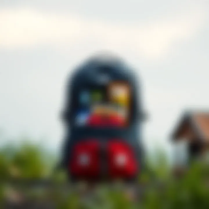 An Organized Emergency Backpack for Quick Access Properly organized emergency backpack