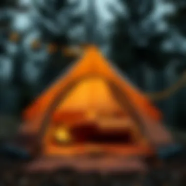 Personalizing Your Camping Experience A customized camping experience with a unique tent