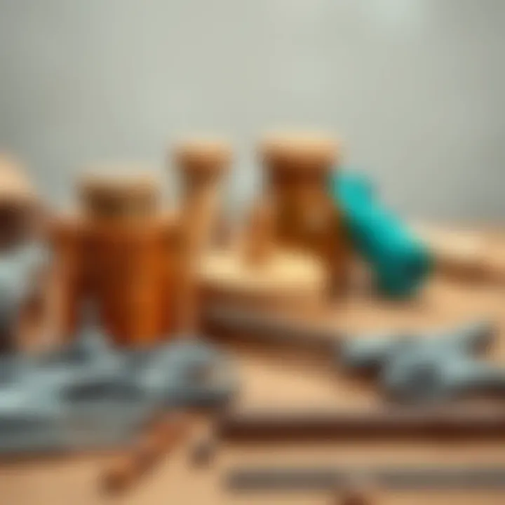 Tools and materials essential for punch work