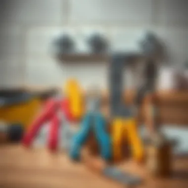 Plumber tools ready for unclogging