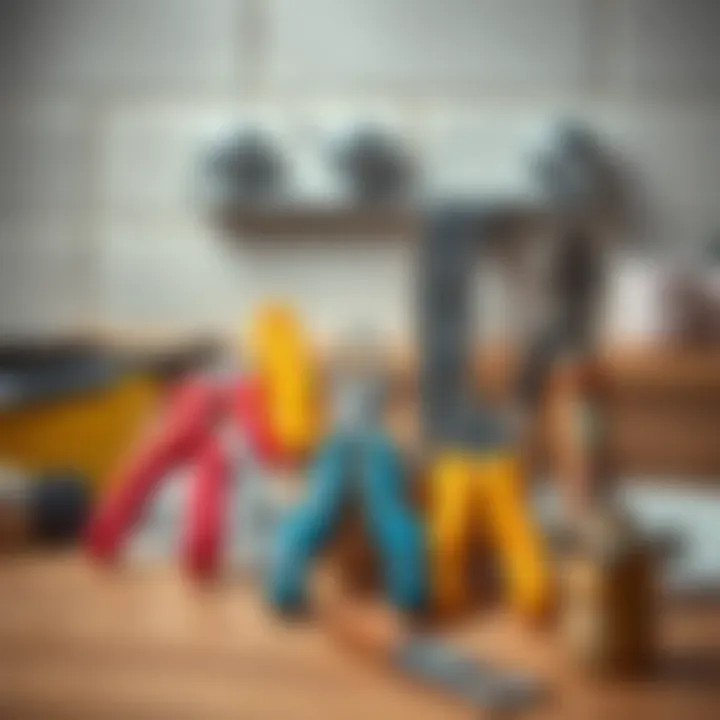 Plumber tools ready for unclogging