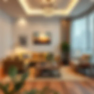 Functional and aesthetic living room arrangement