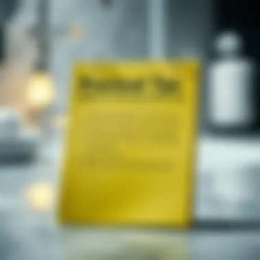 Practical tips displayed on a notepad for cleaning showers