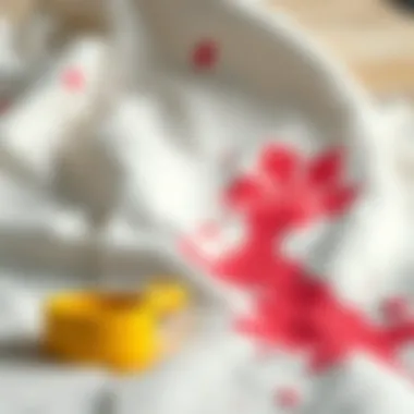 Practical tips for treating paint stains on fabric