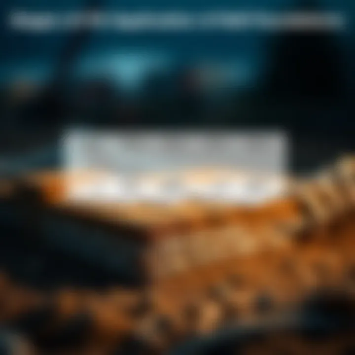 A schematic diagram illustrating the stages of fill application.