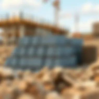 Different types of fill materials used in construction.