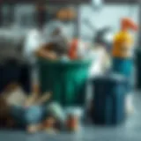 Recyclable materials ready for disposal