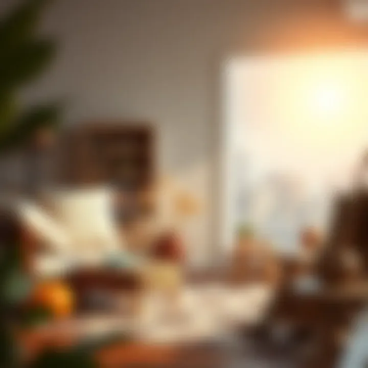 A tranquil scene depicting the therapeutic aspect of painting