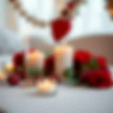 An elegant candle arrangement for a romantic gift.