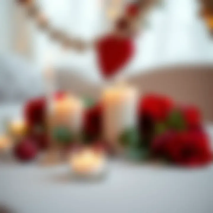 An elegant candle arrangement for a romantic gift.