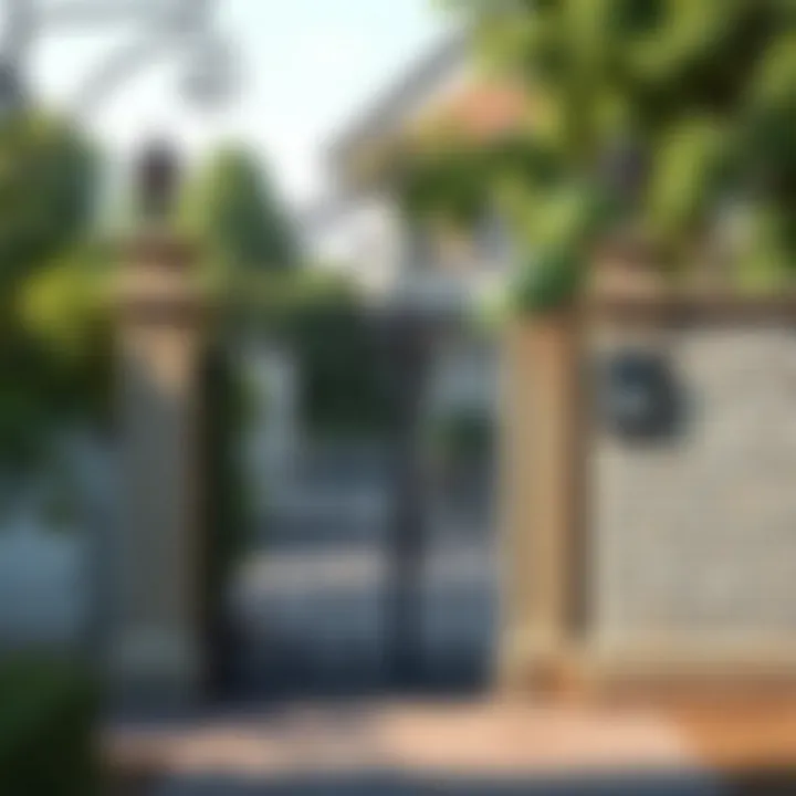 Rustic iron gate with a classic finish