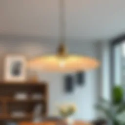 Elegant pendant light showcasing modern design