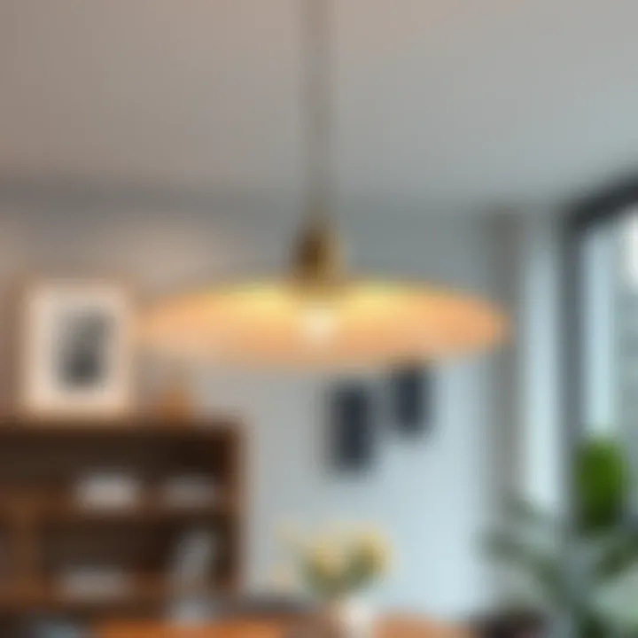 Elegant pendant light showcasing modern design