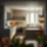 Innovative small kitchen layout showcasing efficient use of space