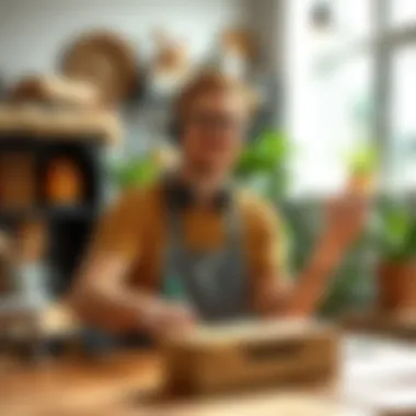 DIY enthusiast showcasing a completed project