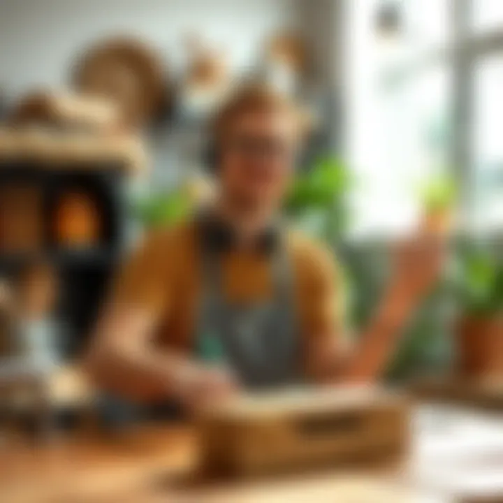 DIY enthusiast showcasing a completed project