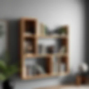 Stylish bookshelf design benefiting from wall attachment