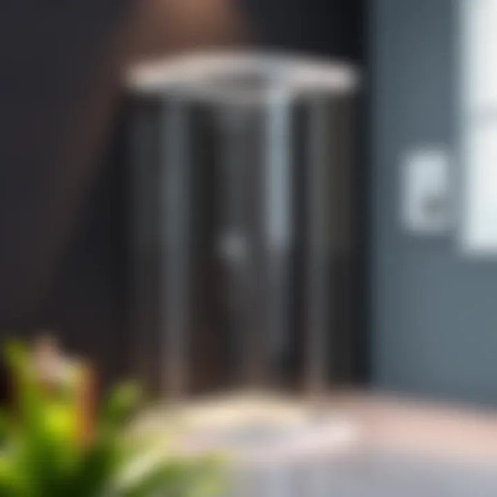 Stylish corner shower unit maximizing space efficiency